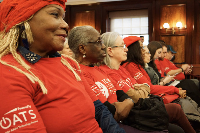Senior Planet members sit in DFTA hearings at City Hall