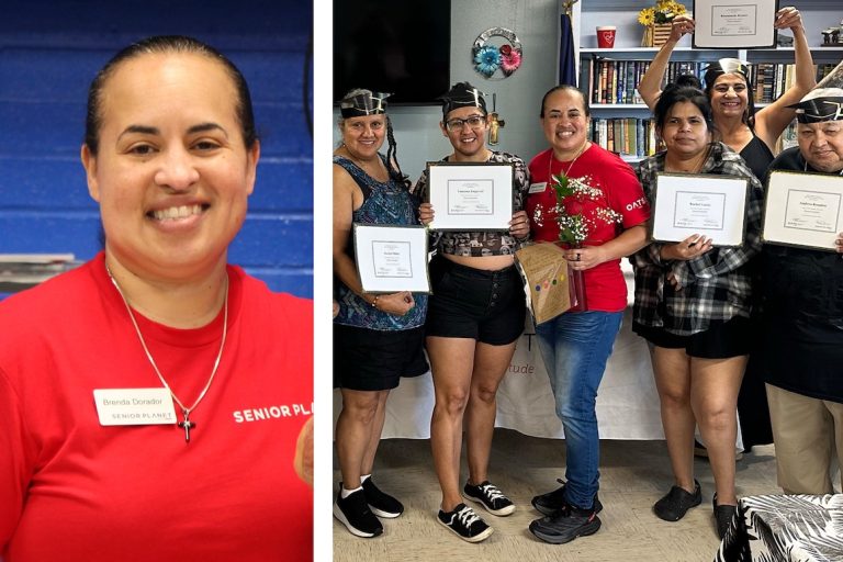 Senior planet trainer with graduates