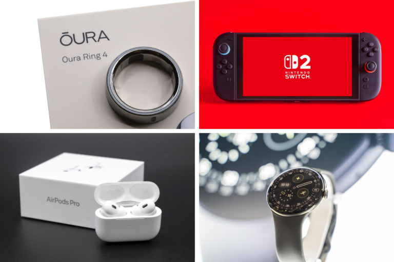 oura ring, nintendo switch 2, airpods pro, google pixel watch
